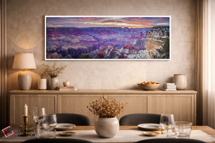 تابلو دکوراتیو طلوع آفتاب در هوپی پوینت شماره یک اثر سوزانه کرمر - D3W