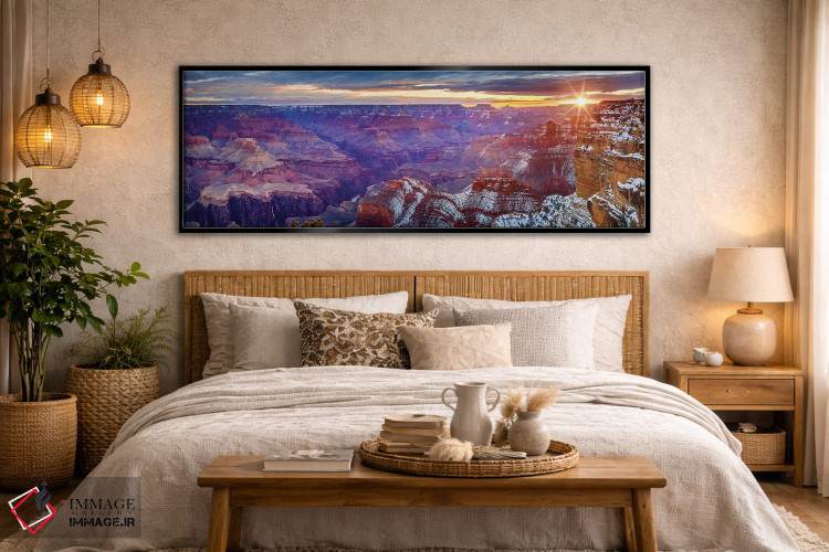 تابلو دکوراتیو طلوع آفتاب در هوپی پوینت شماره دو اثر سوزانه کرمر - D6B