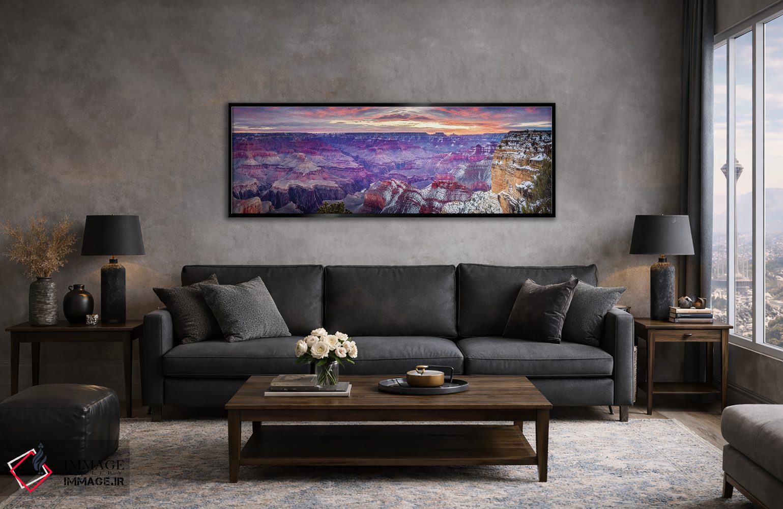 تابلو دکوراتیو طلوع آفتاب در هوپی پوینت شماره یک اثر سوزانه کرمر - D5B