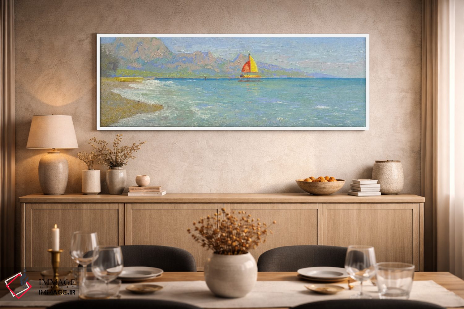 تابلو دکوراتیو کمر دریای مدیترانه اثر سایمون کوژین - D2W