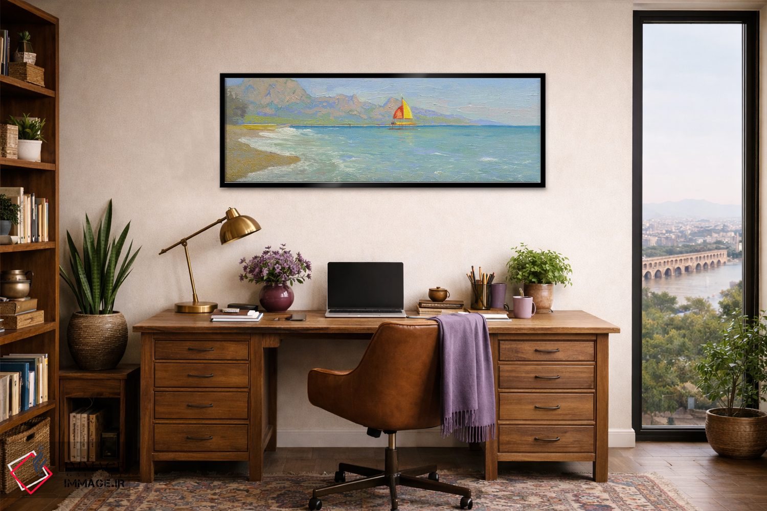 تابلو دکوراتیو کمر دریای مدیترانه اثر سایمون کوژین - D4B