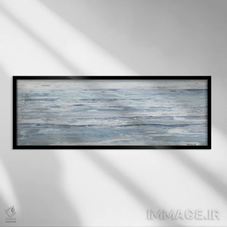 تابلو انتزاعی رویای کالیفرنیا اثر استودیو طراحی استلار - نمای قابدار مشکی