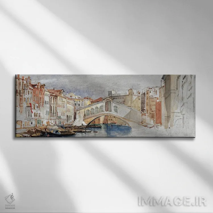 تابلو دکوراتیو کانال بزرگ اثر استودیو طراحی استلار - نمای روبهرو روی دیوار