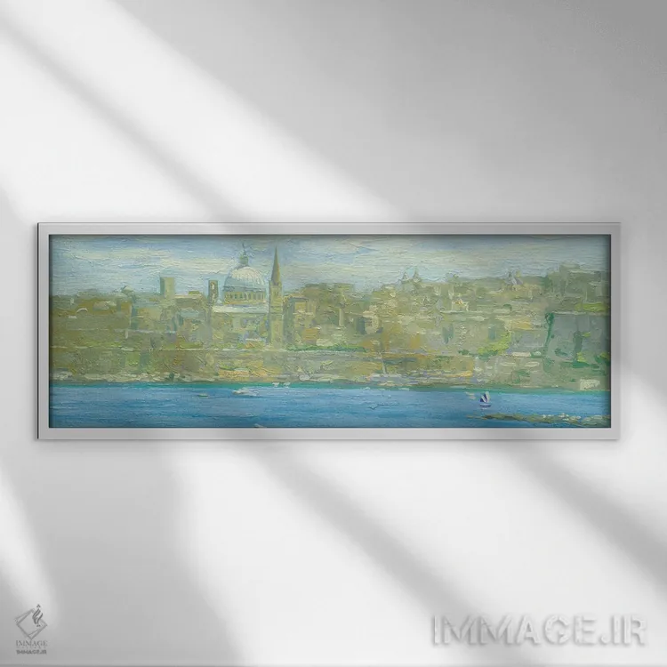 تابلو دکوراتیو لا والتا، مالت اثر سایمون کوژین - نمای قابدار سفید