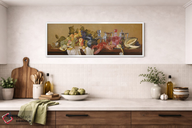 تابلو دکوراتیو طبیعت بی جان با خرچنگ دریایی اثر سایمون کوژین - D1W