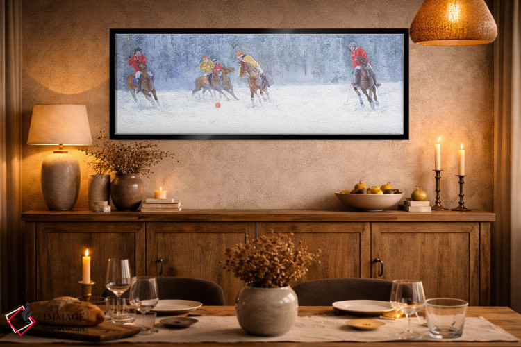 تابلو دکوراتیو بازی چوگان. سنت موریتس اثر سایمون کوژین - D2B