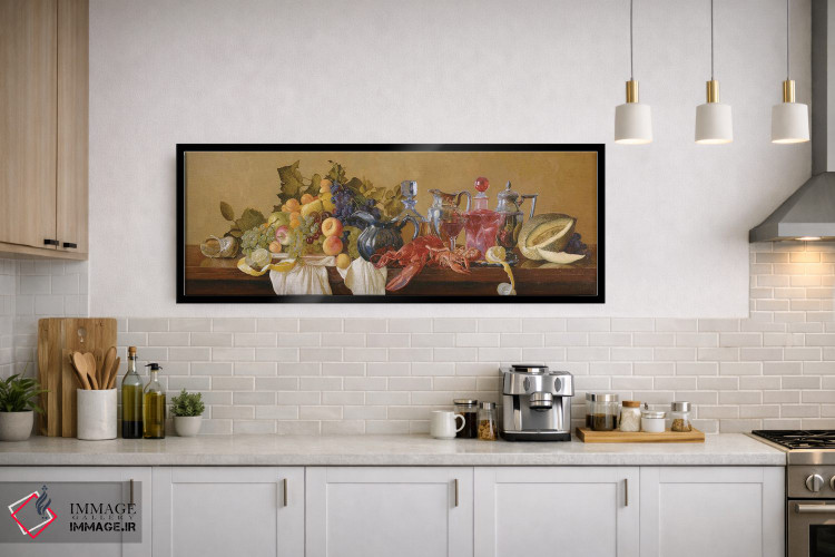 تابلو دکوراتیو طبیعت بی جان با خرچنگ دریایی اثر سایمون کوژین - D2B