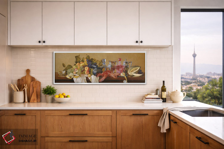 تابلو دکوراتیو طبیعت بی جان با خرچنگ دریایی اثر سایمون کوژین - D3W