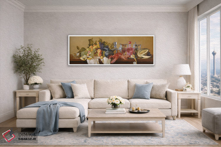 تابلو دکوراتیو طبیعت بی جان با خرچنگ دریایی اثر سایمون کوژین - D5W