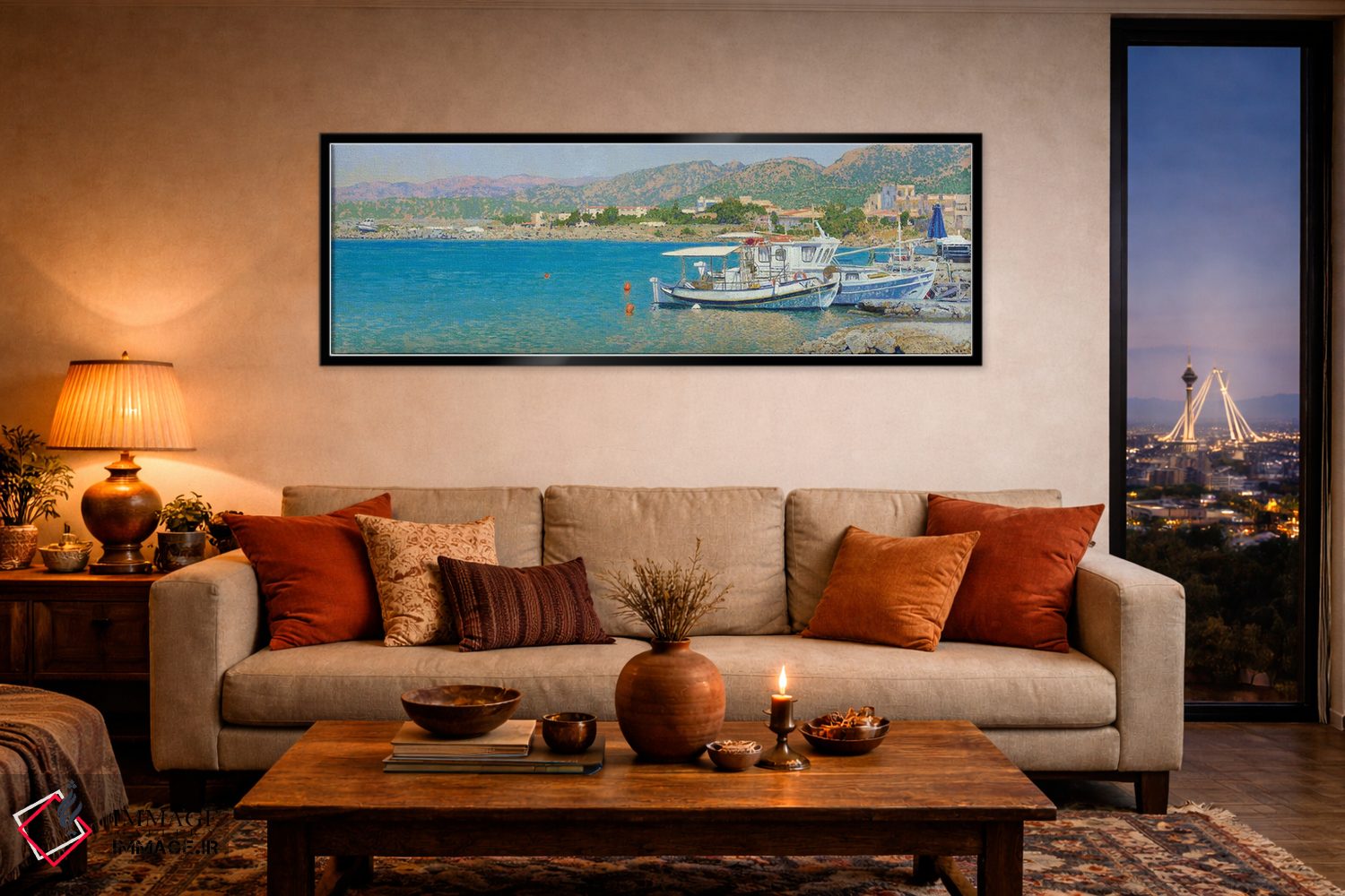 تابلو دکوراتیو خلیج مالیا کرت اثر سایمون کوژین - D5B