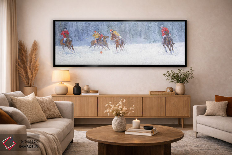 تابلو دکوراتیو بازی چوگان. سنت موریتس اثر سایمون کوژین - D5B