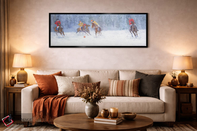 تابلو دکوراتیو بازی چوگان. سنت موریتس اثر سایمون کوژین - D6B