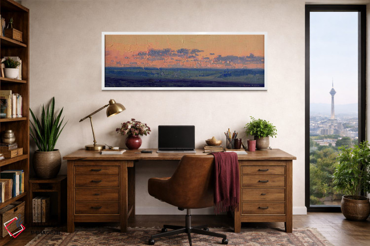 تابلو دکوراتیو غروب در پایان ماه مه. چامزینکا اثر سایمون کوژین - D1W