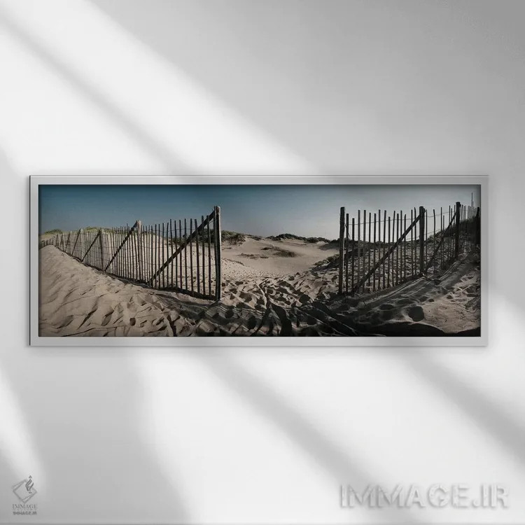 تابلو دکوراتیو خلیج هرینگ اثر شلی لیک - نمای قابدار سفید
