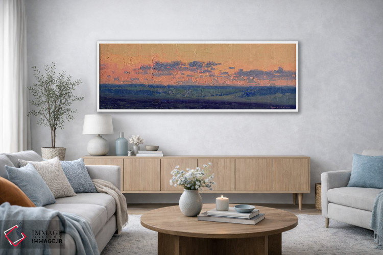 تابلو دکوراتیو غروب در پایان ماه مه. چامزینکا اثر سایمون کوژین - D3W