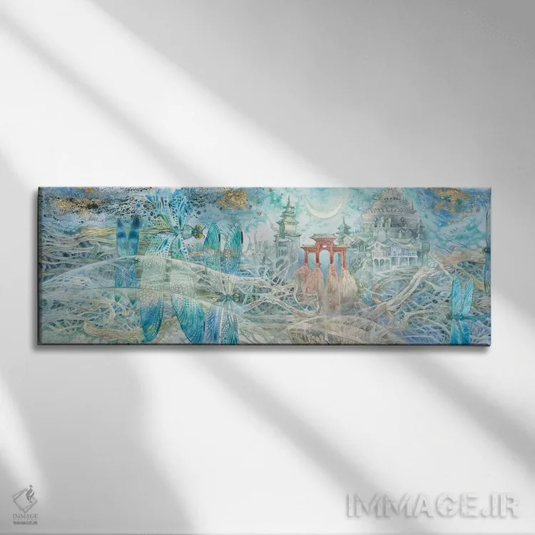 تابلو دکوراتیو آرمان ها اثر استفانی لاو - نمای روبهرو روی دیوار