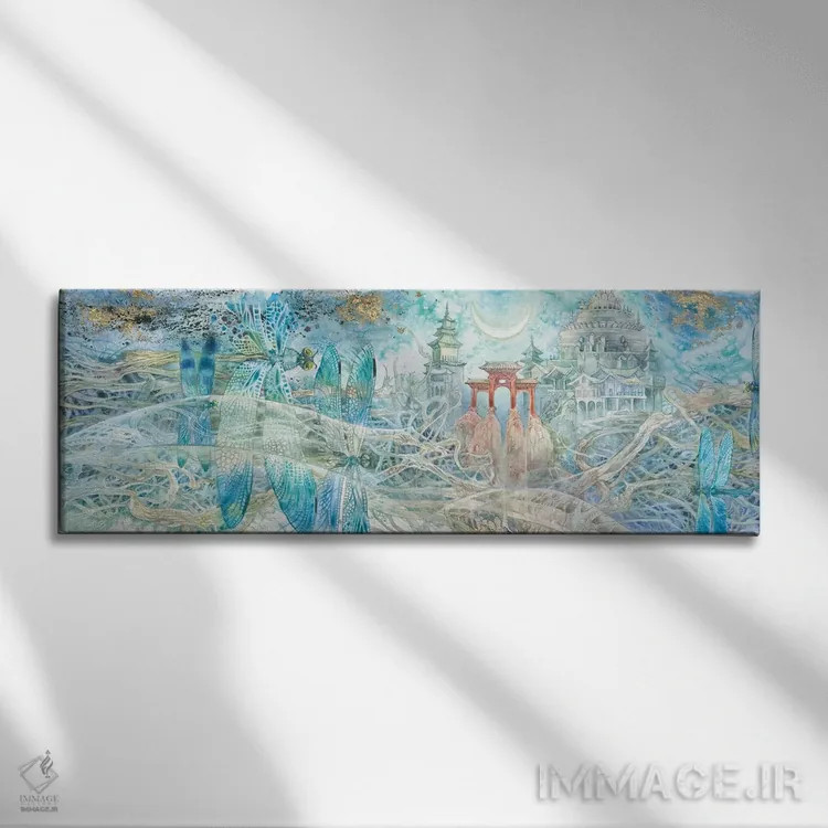 تابلو دکوراتیو آرمان ها اثر استفانی لاو - نمای روبهرو روی دیوار