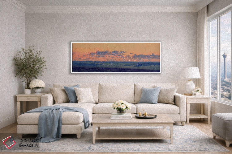 تابلو دکوراتیو غروب در پایان ماه مه. چامزینکا اثر سایمون کوژین - D4W