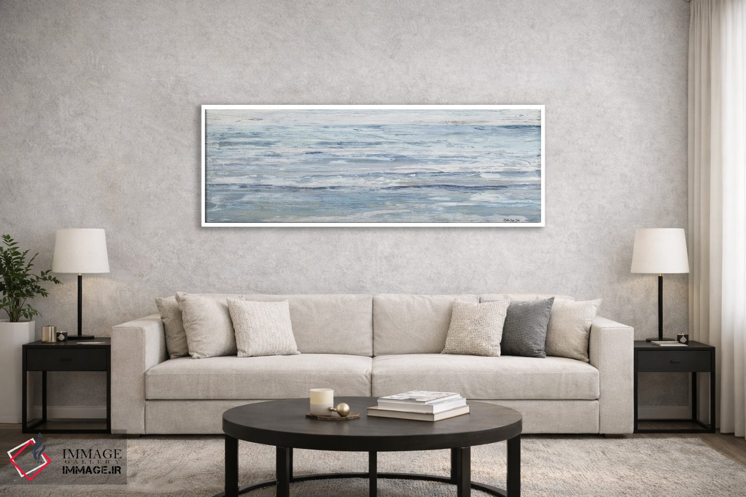 تابلو انتزاعی رویای کالیفرنیا اثر استودیو طراحی استلار - D6W