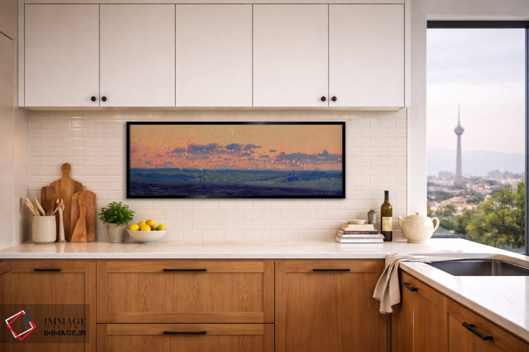 تابلو دکوراتیو غروب در پایان ماه مه. چامزینکا اثر سایمون کوژین - D5B