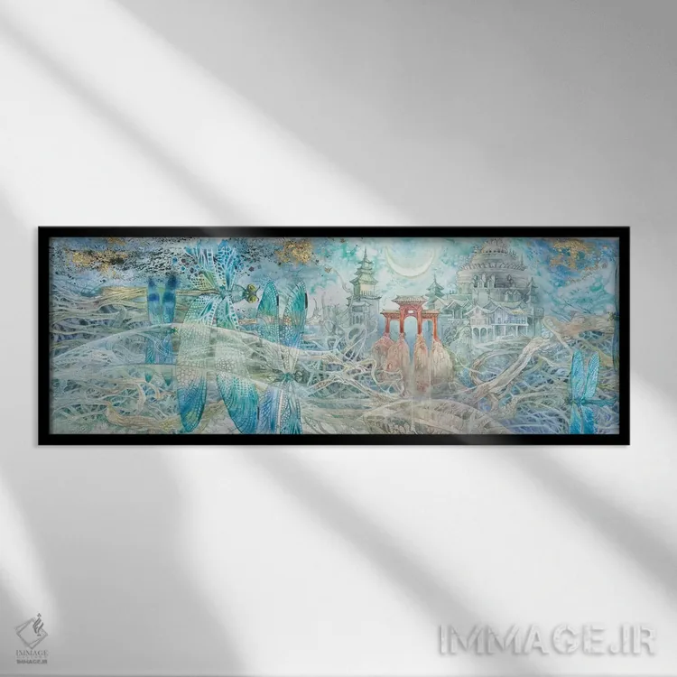 تابلو دکوراتیو آرمان ها اثر استفانی لاو - نمای قابدار مشکی