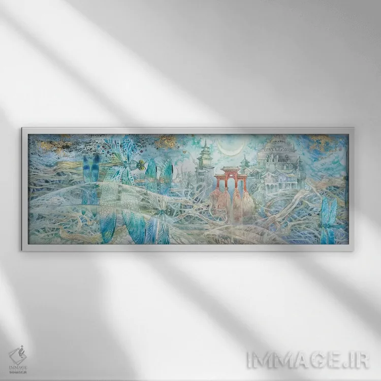 تابلو دکوراتیو آرمان ها اثر استفانی لاو - نمای قابدار سفید