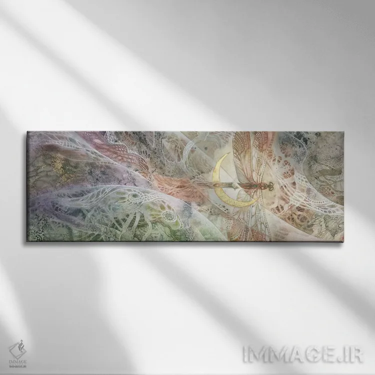 تابلو دکوراتیو همگرایی ۶ اثر استفانی لاو - نمای روبهرو روی دیوار
