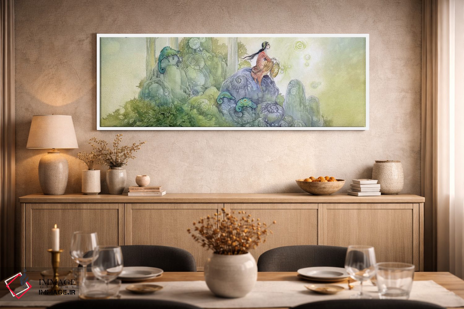 تابلو دکوراتیو بازتاب ها اثر استفانی لاو - D2W