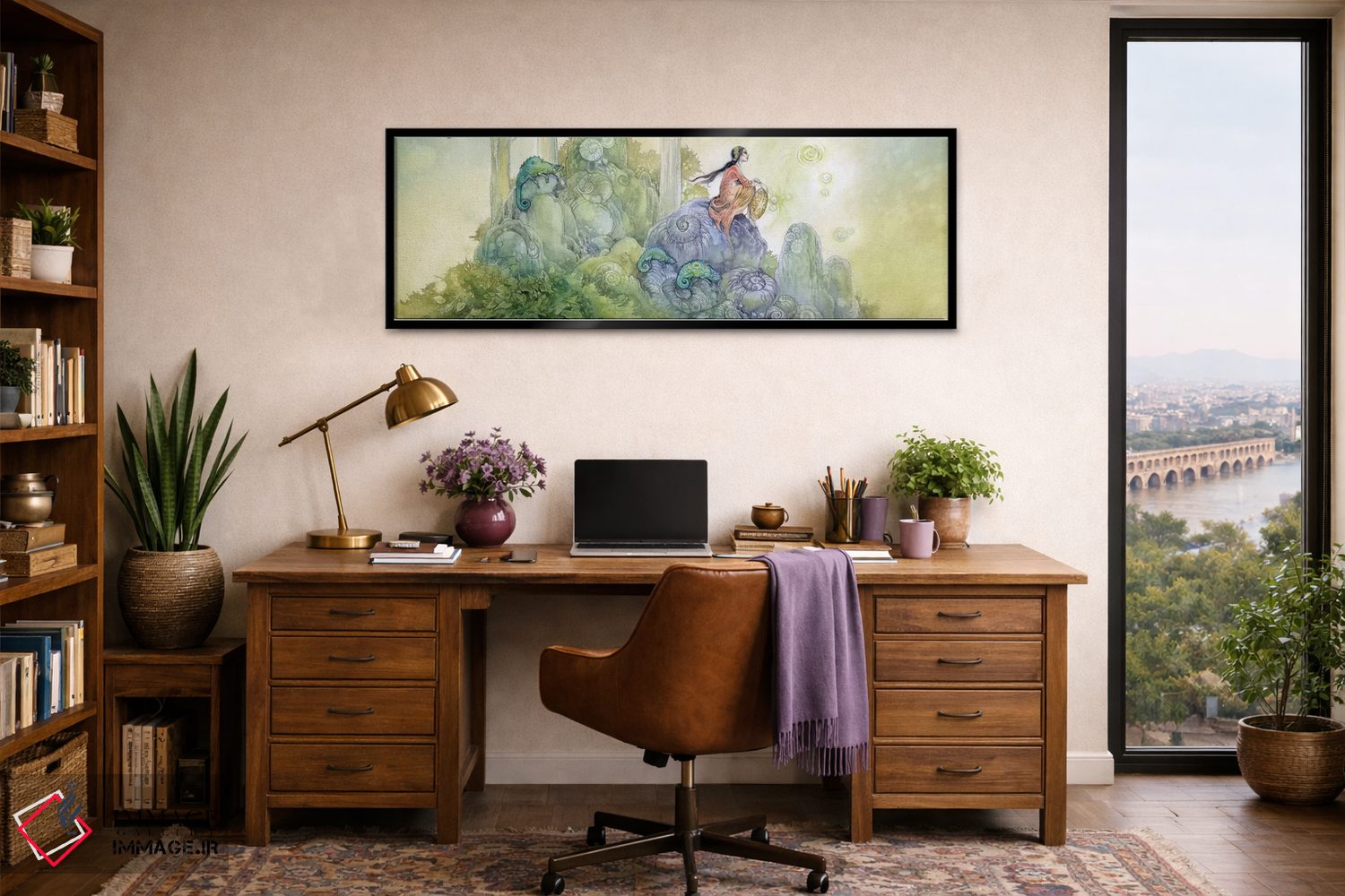 تابلو دکوراتیو بازتاب ها اثر استفانی لاو - D3B