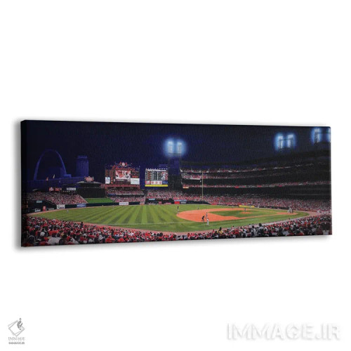 تابلو دکوراتیو بیسبال شبانه بوش اثر جان سالوتزو - نمای پرسپکتیو محصول