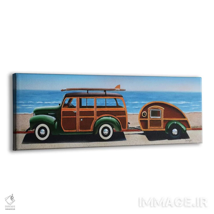 تابلو دکوراتیو وودی اثر جان سالوتزو - نمای پرسپکتیو محصول