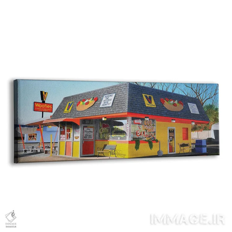 تابلو دکوراتیو ووفی ها اثر جان سالوتزو - نمای پرسپکتیو محصول