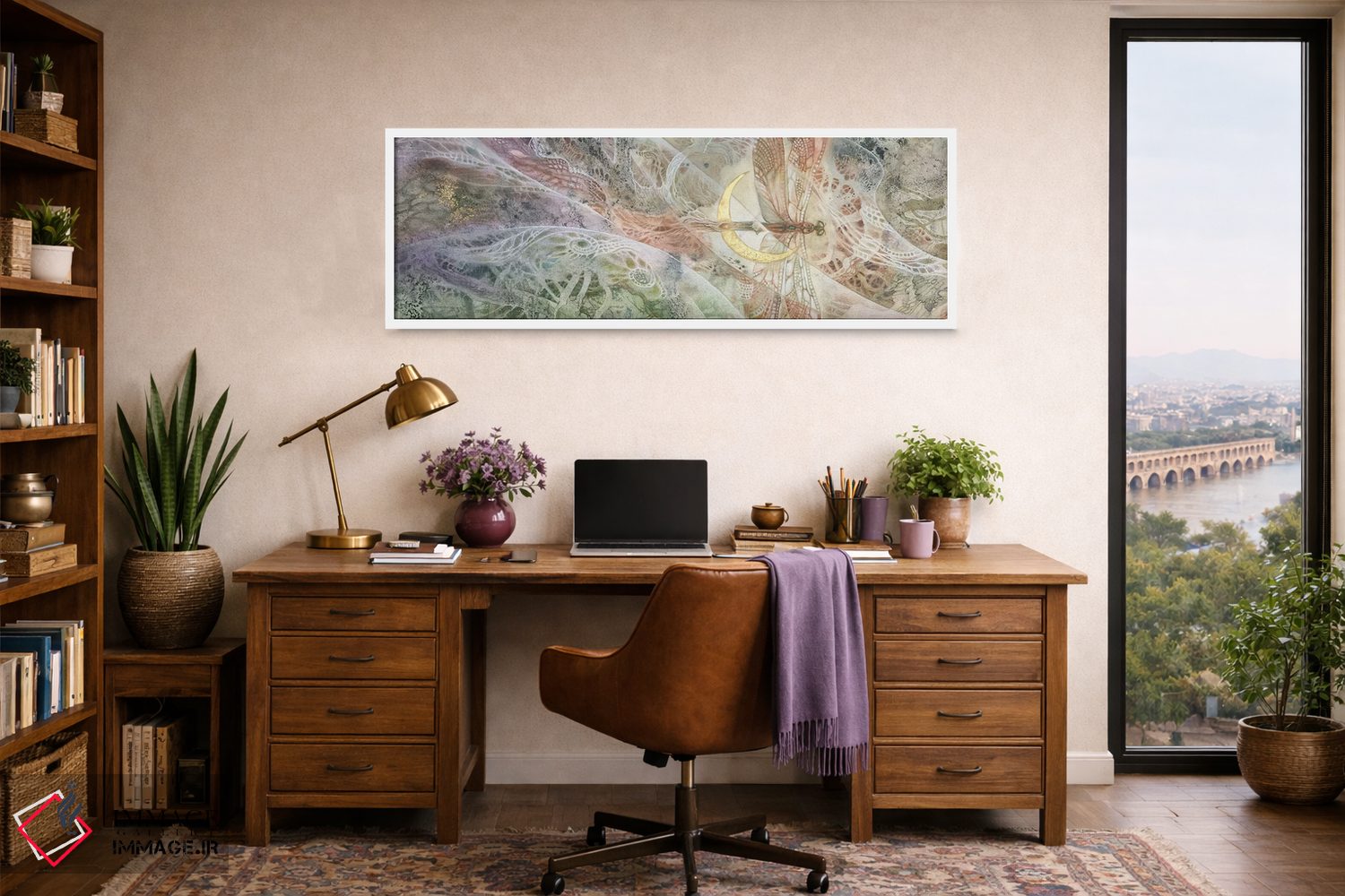 تابلو دکوراتیو همگرایی ۶ اثر استفانی لاو - D1W