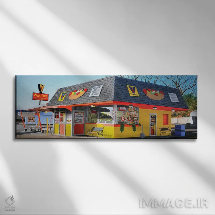 تابلو دکوراتیو ووفی ها اثر جان سالوتزو - نمای روبهرو روی دیوار