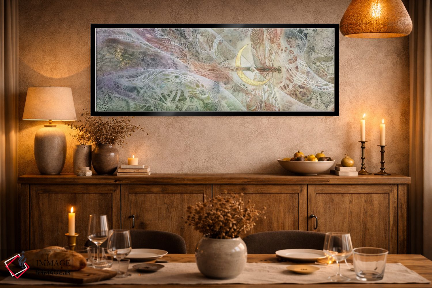 تابلو دکوراتیو همگرایی ۶ اثر استفانی لاو - D2B