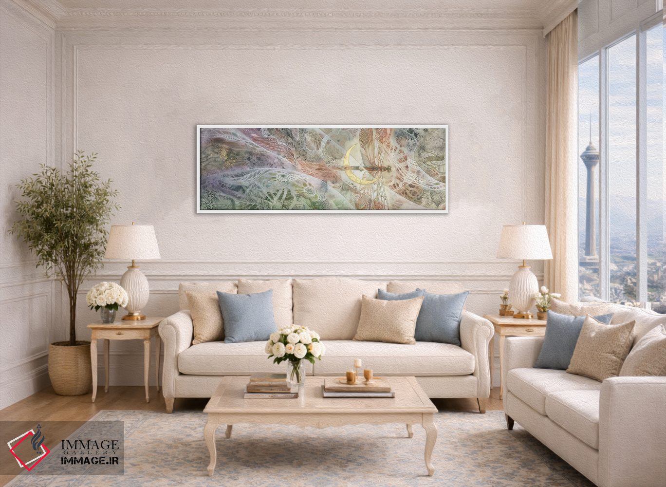 تابلو دکوراتیو همگرایی ۶ اثر استفانی لاو - D3W