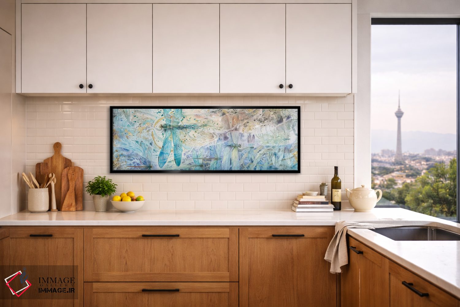 تابلو دکوراتیو بر خلاف جریان اثر استفانی لاو - D5B