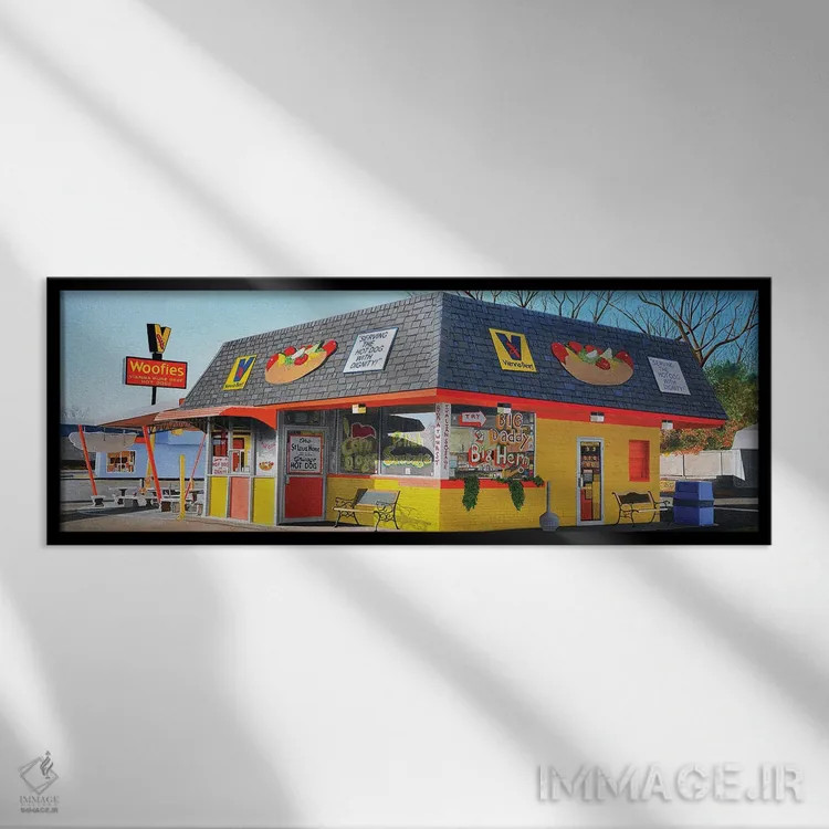 تابلو دکوراتیو ووفی ها اثر جان سالوتزو - نمای قابدار مشکی