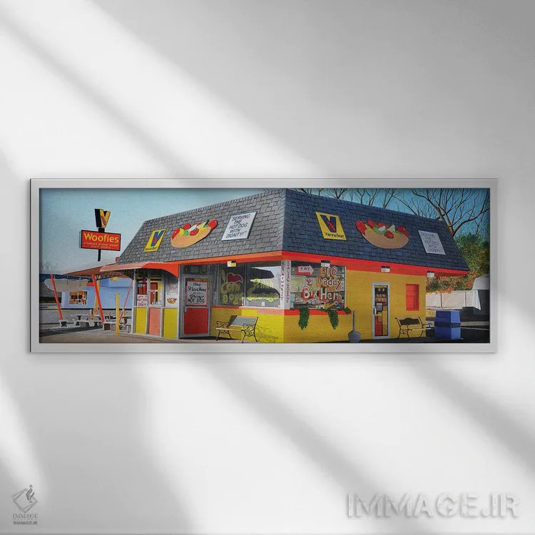 تابلو دکوراتیو ووفی ها اثر جان سالوتزو - نمای قابدار سفید