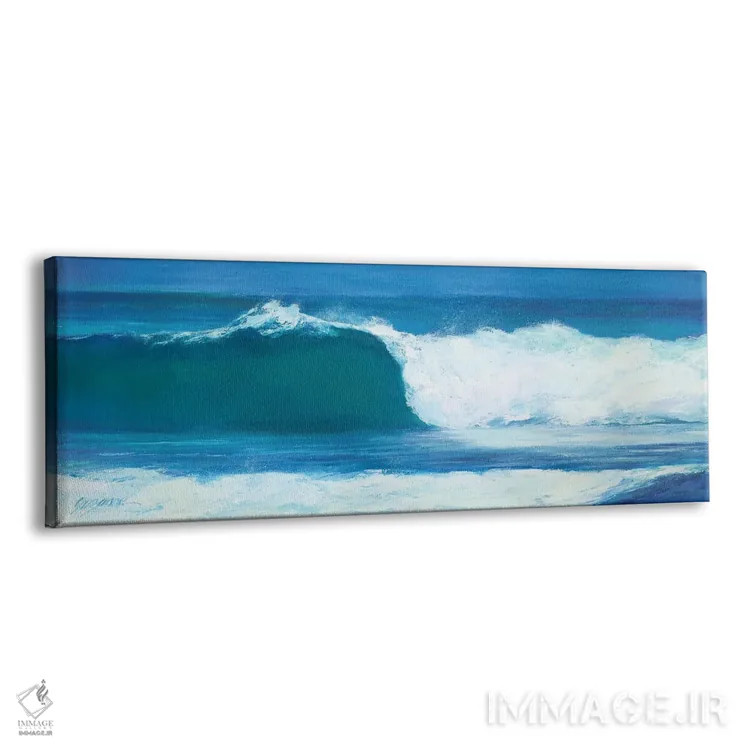 تابلو دکوراتیو بشکه آبی اثر سوزان ویلکینز - نمای پرسپکتیو محصول