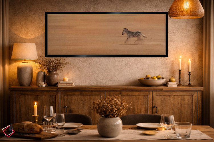 تابلو دکوراتیو گورخر در حال دویدن اثر سوزان میشال - D2B