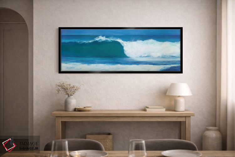 تابلو دکوراتیو بشکه آبی اثر سوزان ویلکینز - D2B