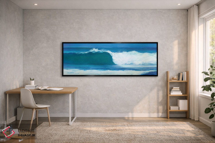 تابلو دکوراتیو بشکه آبی اثر سوزان ویلکینز - D3B