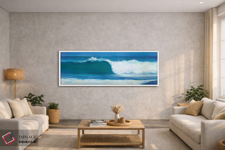 تابلو دکوراتیو بشکه آبی اثر سوزان ویلکینز - D4W