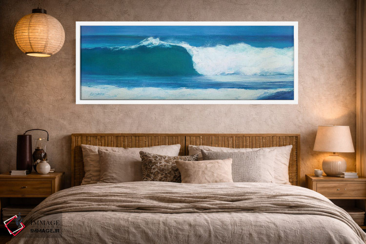 تابلو دکوراتیو بشکه آبی اثر سوزان ویلکینز - D5W