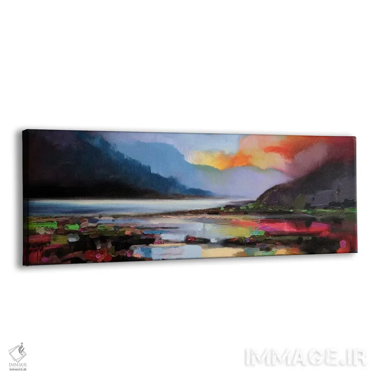 تابلو انتزاعی نور اثیری اثر اسکات نیسمیت - نمای پرسپکتیو محصول