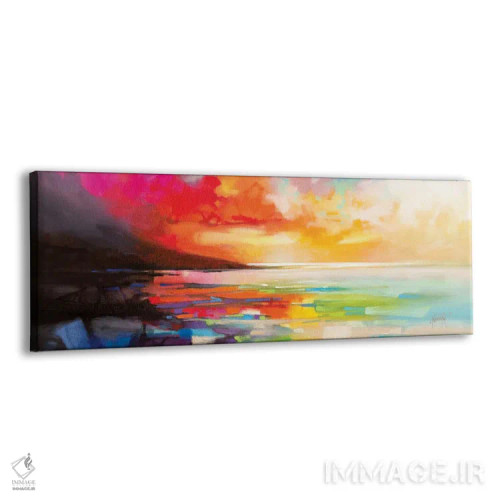 تابلو انتزاعی نظم آشوب زده اثر اسکات نیسمیت - نمای پرسپکتیو محصول