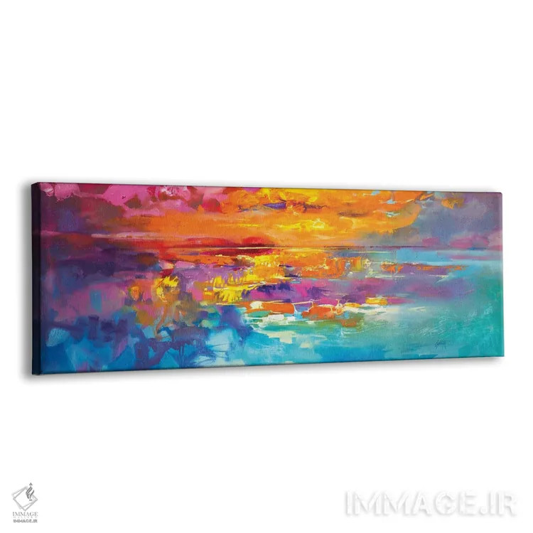 تابلو انتزاعی طلوع طیفی اثر اسکات نیسمیت - نمای پرسپکتیو محصول