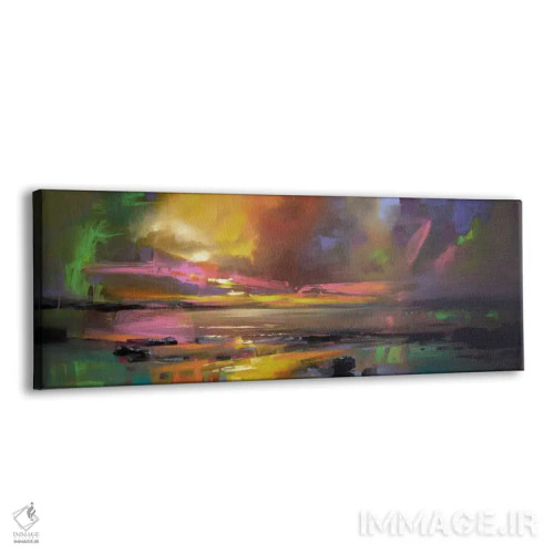 تابلو انتزاعی آسمان الکتریکی اثر اسکات نیسمیت - نمای پرسپکتیو محصول