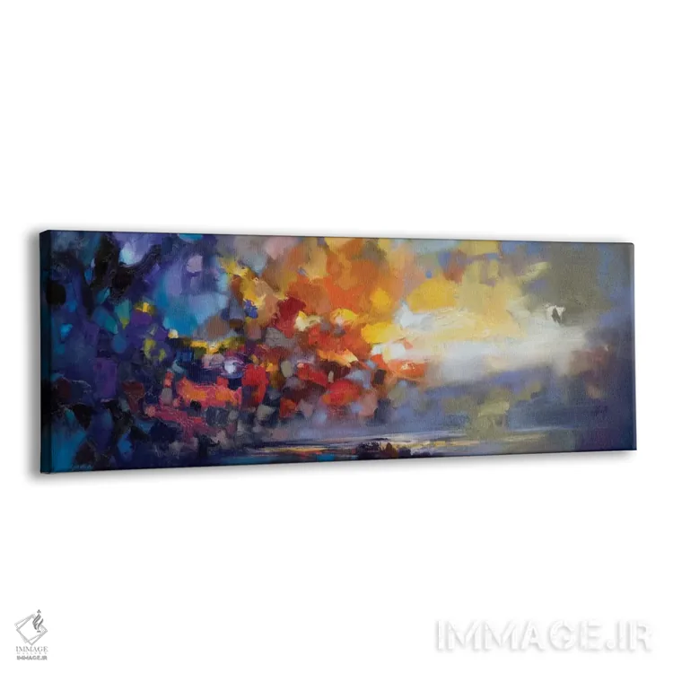 تابلو انتزاعی نور مولکولی اثر اسکات نیسمیت - نمای پرسپکتیو محصول